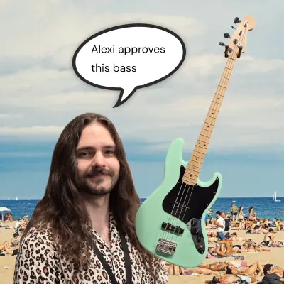 Fender American Performer Jazz Bass - Satin Seafoam 2